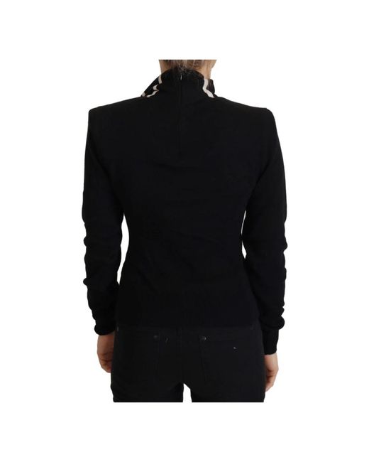 Dolce & Gabbana Black Cashmere Knitwear