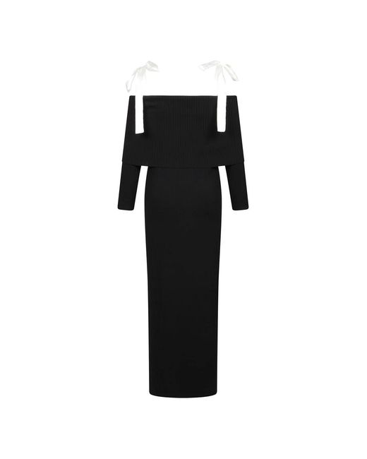 ROTATE BIRGER CHRISTENSEN Midi Dresses in het Black