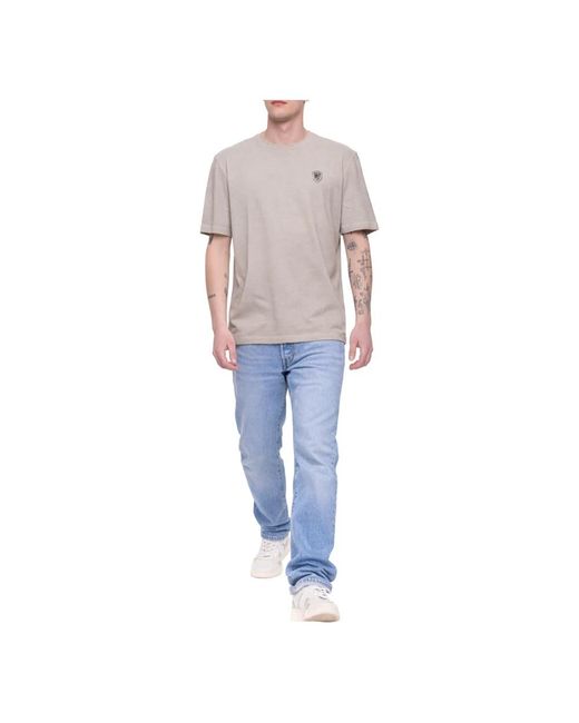 T-Shirts Blauer de hombre de color Gray