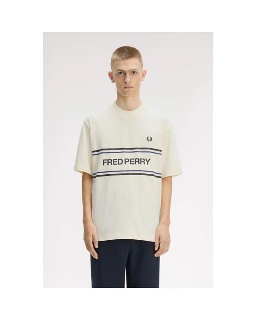 Fred Perry White T-Shirts for men