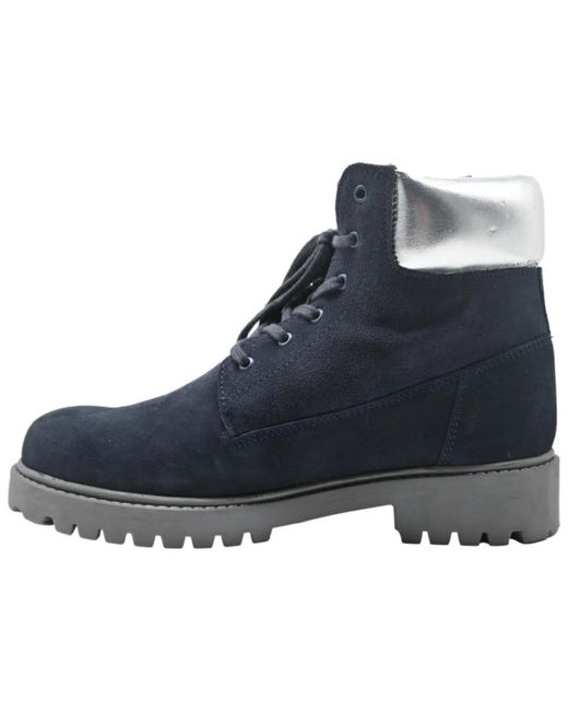 U.S. POLO ASSN. Blue Lace-Up Boots