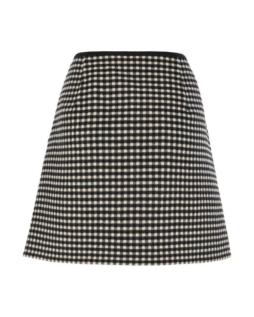 Valentino Garavani Black Short Skirts