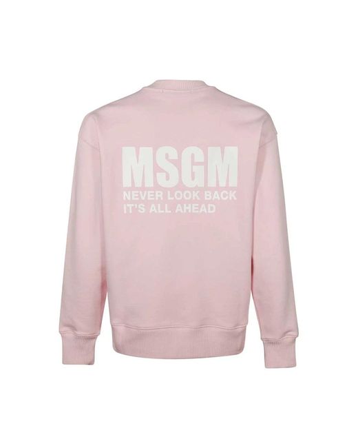 MSGM Pink Sweatshirts for men