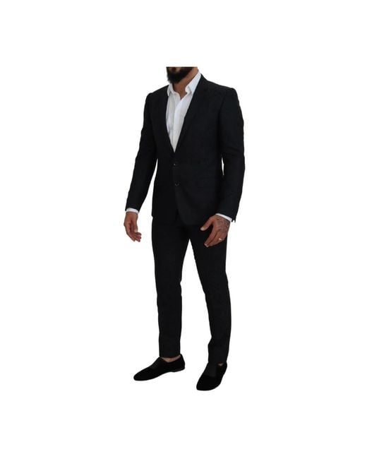 Dolce & Gabbana Suits > Suit Sets > Single Breasted Suits in het Black voor heren
