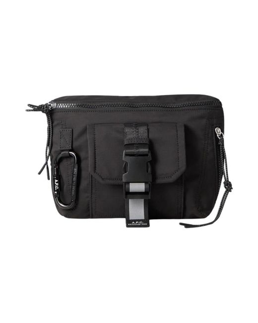 A.P.C. Black Cross Body Bags for men