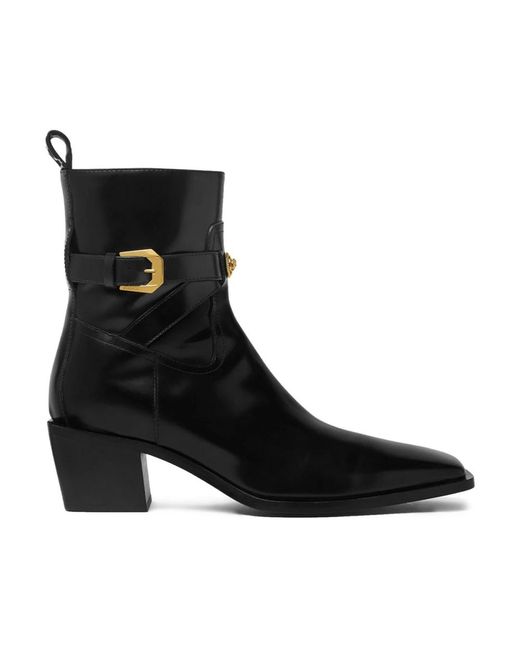 Versace Black Cowboy Boots for men