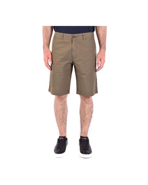 Woolrich Korte Broeken ,Groen ,Katoen Casual Shorts in het Gray voor heren