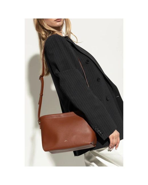 A.P.C. Brown Schultertasche Ninon