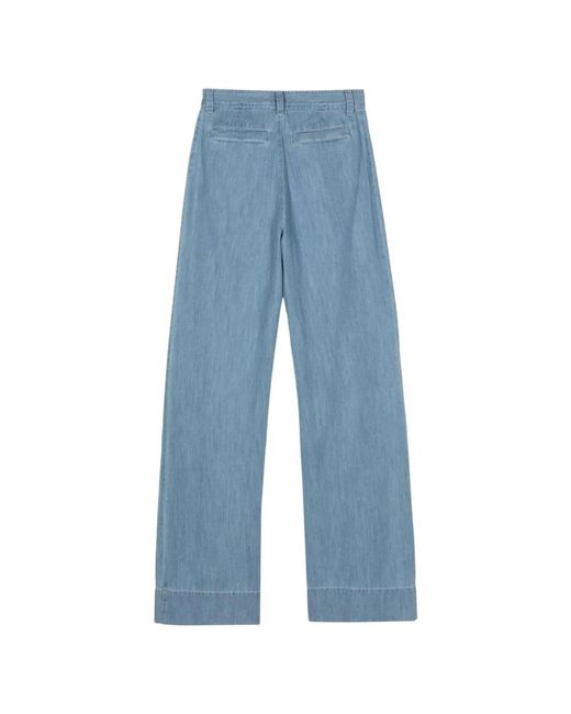 A.P.C. Blue Wide Jeans