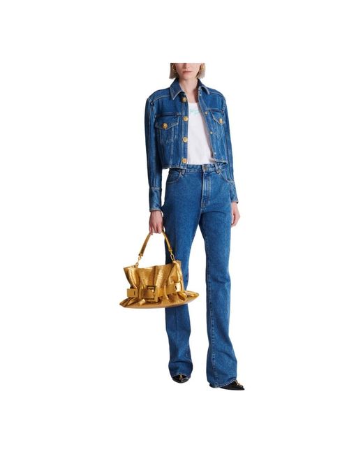 Balmain Blue Bootcut Jeans