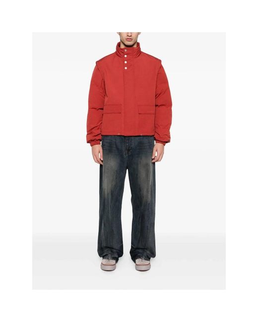 Carrera Jassen ,Rood ,Katoen Reed Zip-Off Sleeve Jacket in het Red voor heren