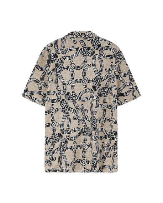Loewe Gray Short Sleeve Shirts for men