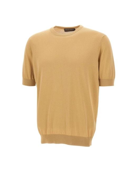 FILIPPO DE LAURENTIIS Natural Round-Neck Knitwear for men