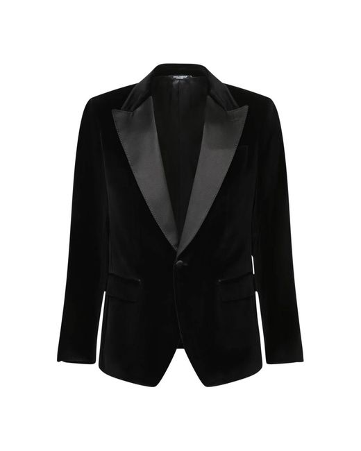 Dolce & Gabbana Black Blazers for men