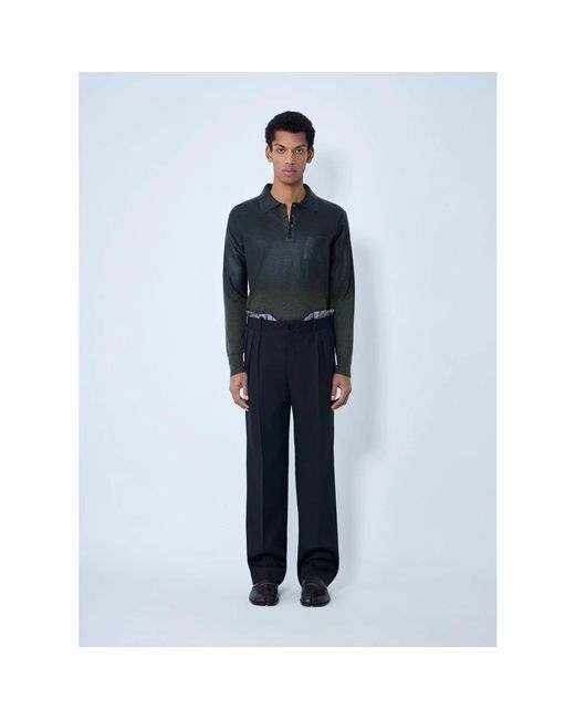 Maison Margiela Blue Polo Shirts for men