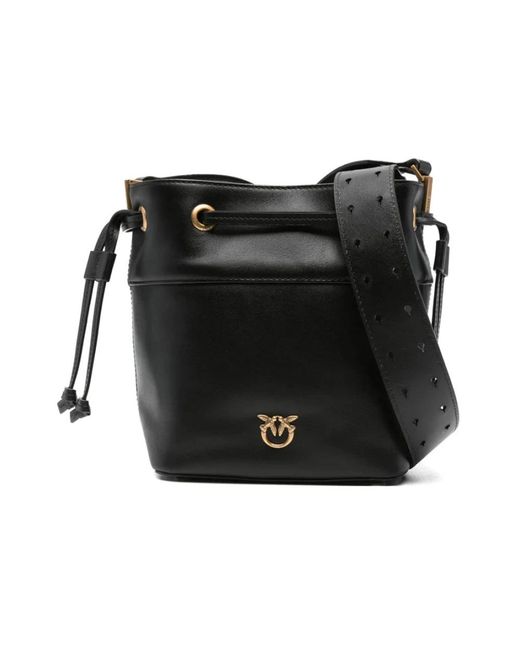 Pinko Black Bucket Bags