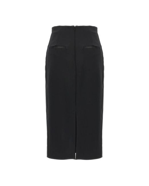 Max Mara Pece Midi Rok in het Black