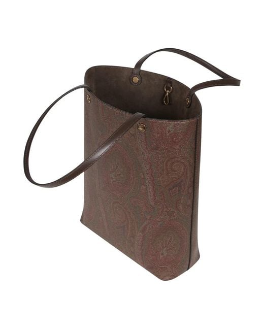 Etro Brown Shopping Bags