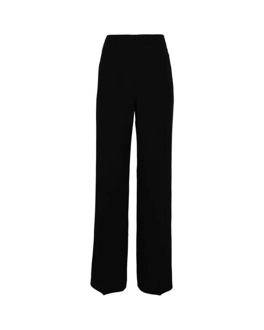 Alberta Ferretti Black Wide Trousers