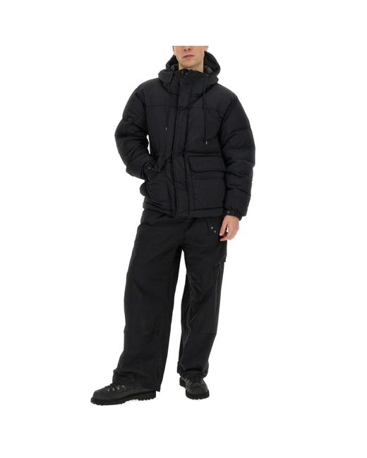 C P Company Black Winter Jackets for men