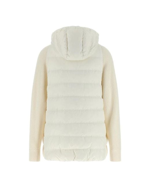 Brunello Cucinelli White Winter Jackets