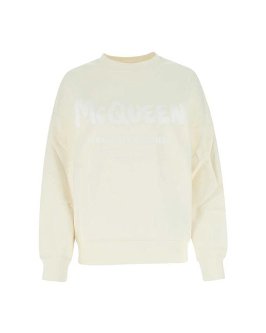 McQueen White Sweatshirts