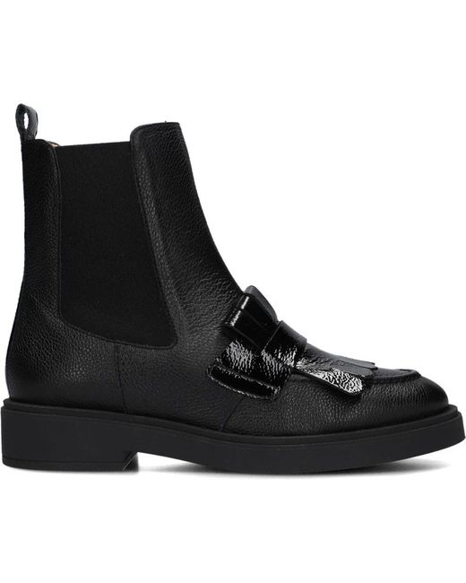Hispanitas Black Schwarze Leder Stiefeletten