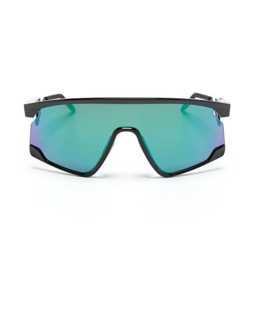 Oakley Accessoires ,Zwart ,Gepolijst Zwart Metalen Zonnebril in het Green voor heren
