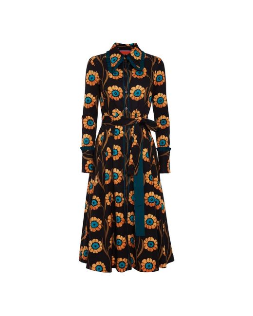 LaDoubleJ Kleedjes ,Zwart ,Polyester Lake Como Overhemdjurk in het Black