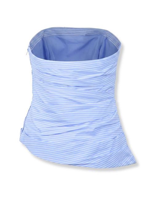 Jonathan Simkhai Blue Sleeveless Tops