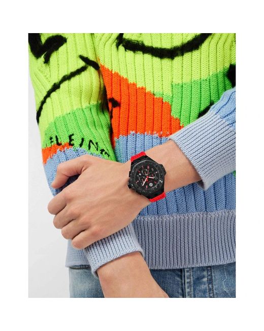 Philipp Plein Red Plein Chrono Royal Silicone Watch for men