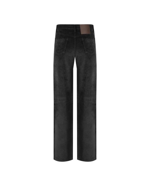 Straight Jeans Cruna de color Black