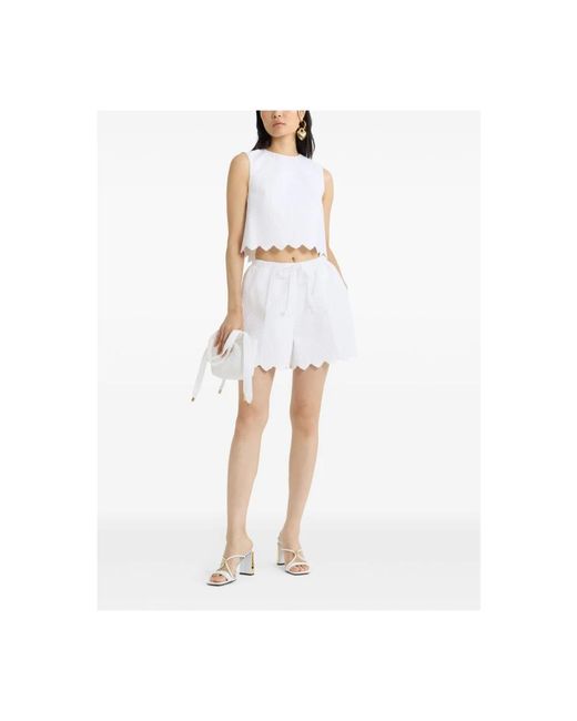 Patou White Short Shorts