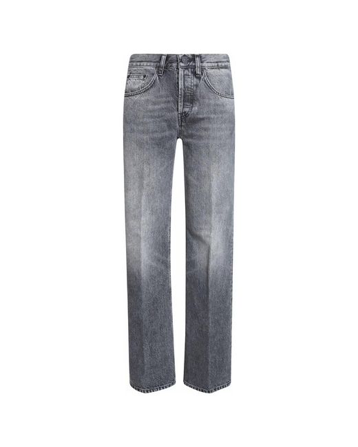 Dondup Gray Straight Fit Jeans