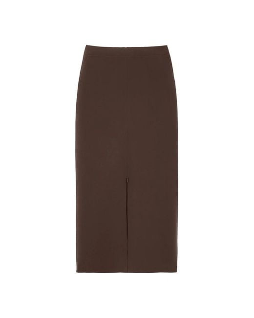 Pinko Brown Midi Skirts