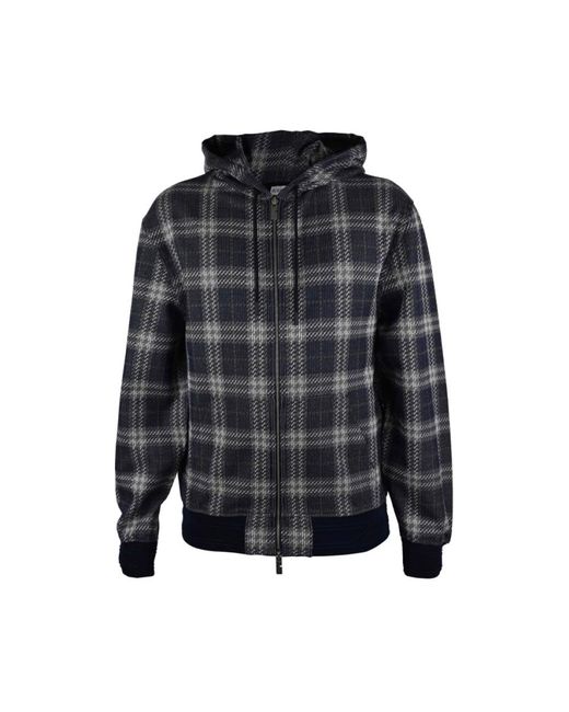Burberry Hoodies & Sweatvesten ,Blauw ,Katoen Hooded Vest Met Rits in het Blue voor heren