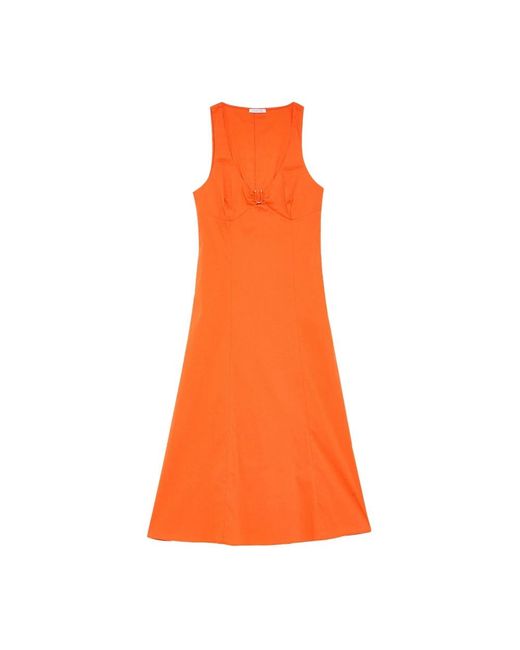 Patrizia Pepe Orange Short Dresses