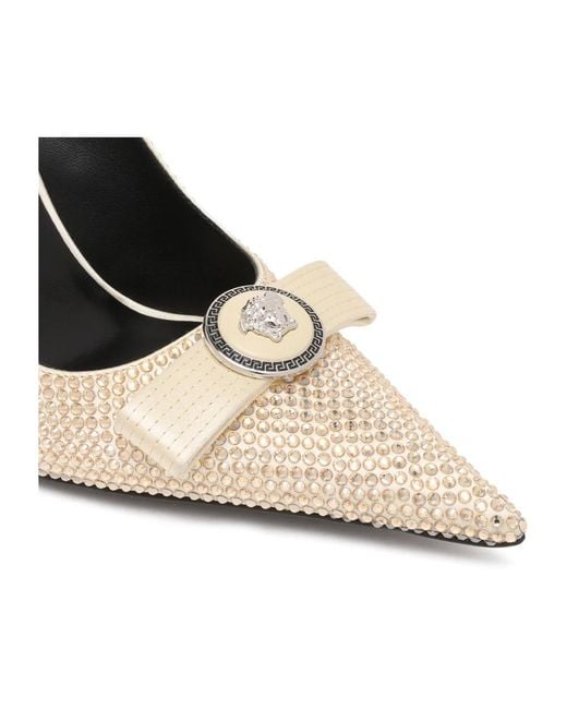 Versace White Pumps