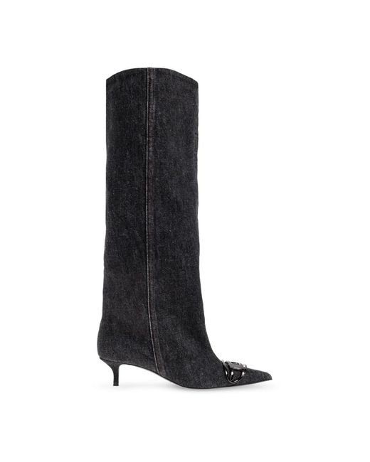 DIESEL Black Heeled Boots