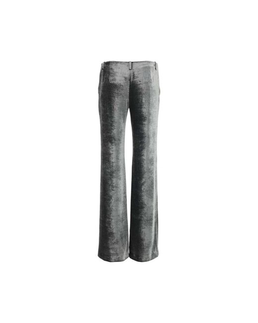 Alberta Ferretti Gray Boot-Cut Jeans