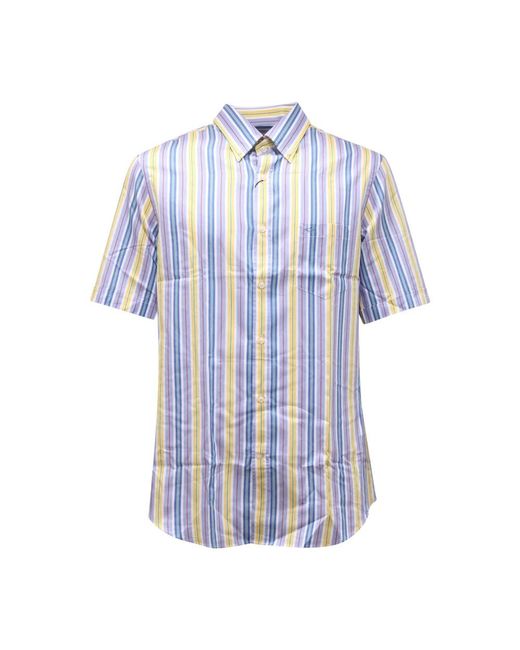 Paul & Shark Blue Short Sleeve Shirts for men