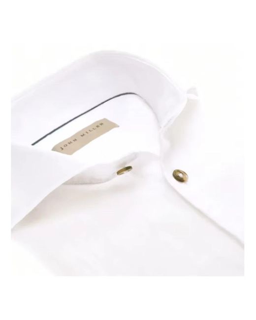 John Miller White Formal Shirts for men