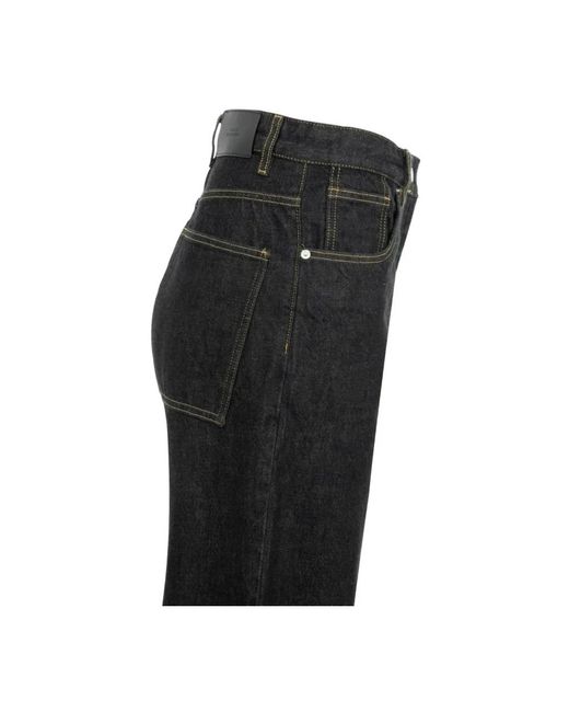 Studio Nicholson Jeans ,Zwart ,Denim Neive Denim Pant in het Black