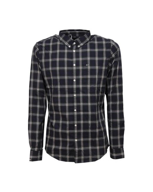 Sun 68 Black Casual Shirts for men