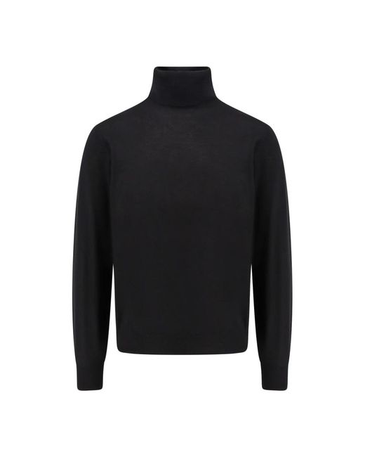 Brunello Cucinelli Black Cashmere Knitwear for men