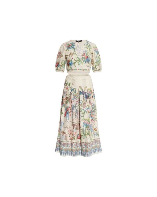 Etro Metallic Midi Skirts
