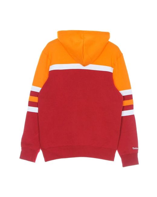 Mitchell & Ness Hoodies & Sweatvesten ,Rood ,Capuchon in het Red voor heren