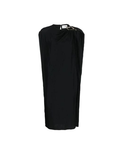Lanvin Black Midi Dresses