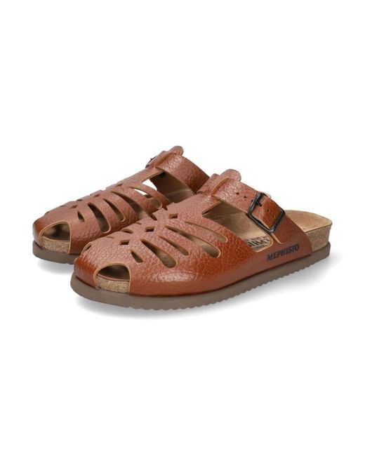 Mephisto Braune Herrensandale in Brown für Herren