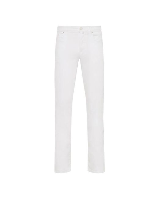 Jacob Cohen White Slim Fit Jeans for men